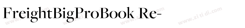 FreightBigProBook Re字体转换